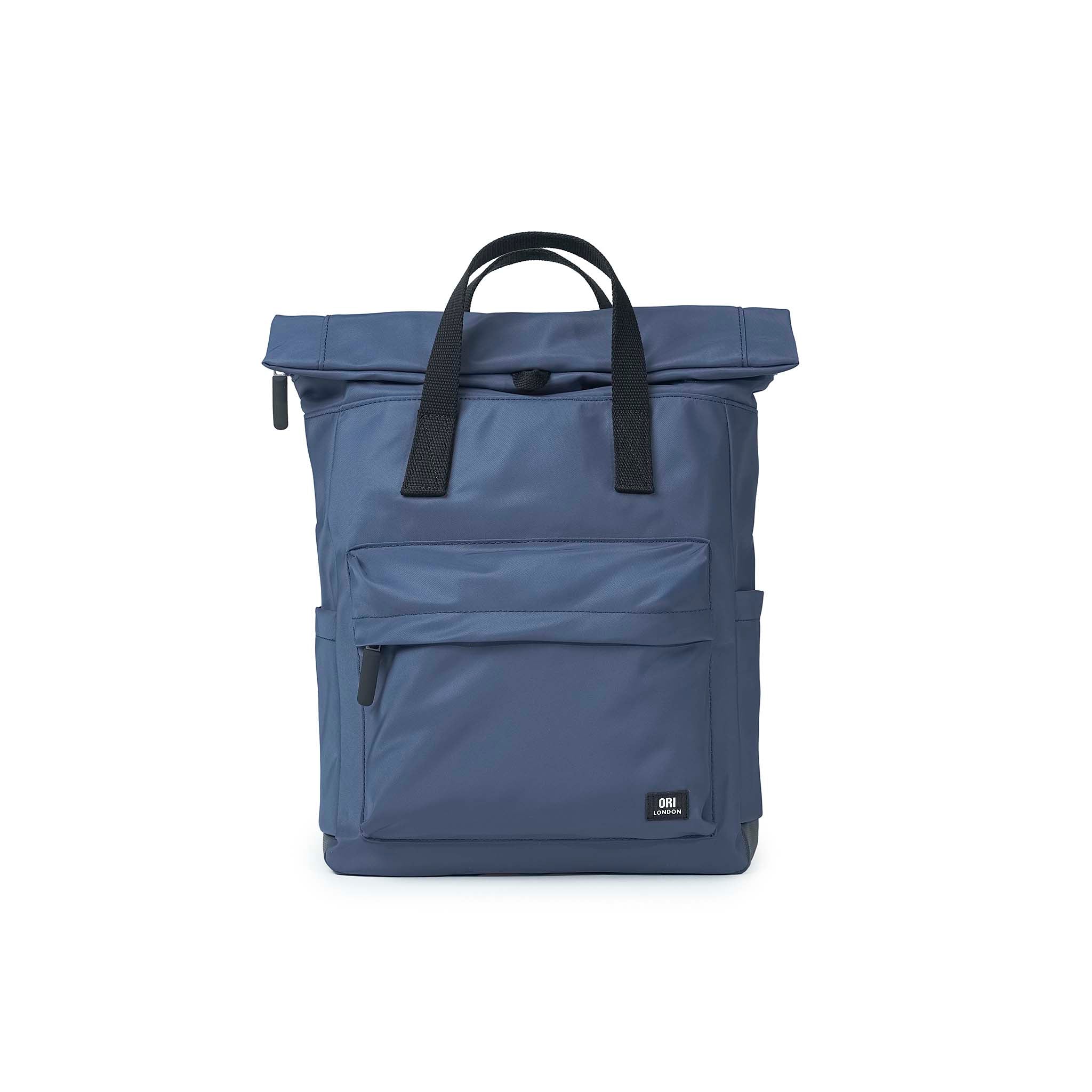 Black Label Canfield Roll Top Backpack in Burnt Blue